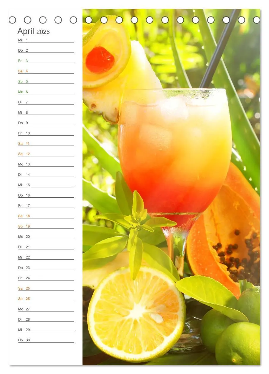 Bild: 9783516363333 | Tropical Cocktails - Erfrischend und fruchtig (Tischkalender 2026...