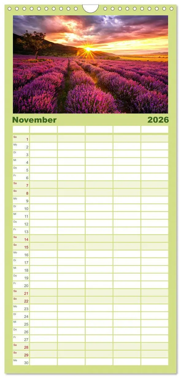 Bild: 9783516503333 | Familienplaner 2026 - Lavendel - Die violette Wunderblume mit 5...
