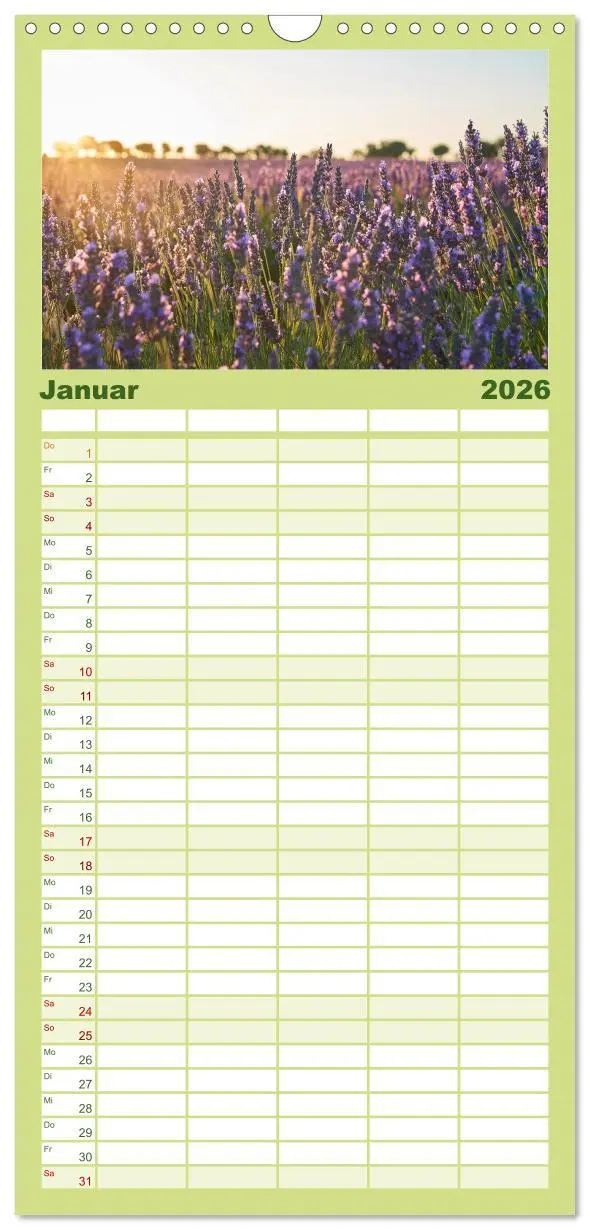 Bild: 9783516503333 | Familienplaner 2026 - Lavendel - Die violette Wunderblume mit 5...