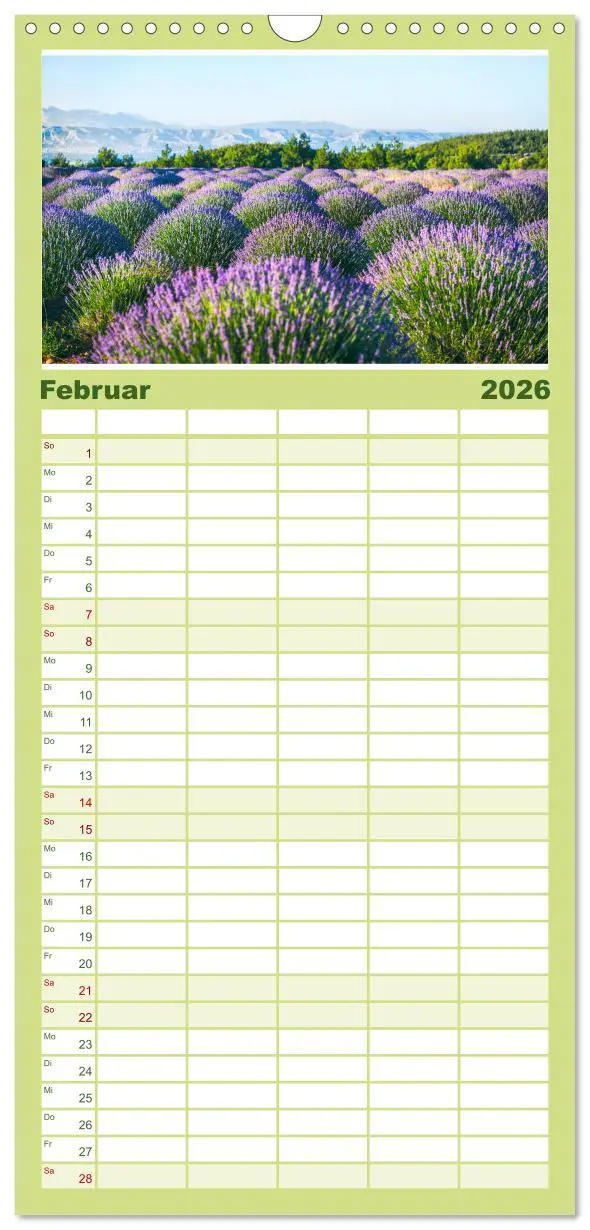 Bild: 9783516503333 | Familienplaner 2026 - Lavendel - Die violette Wunderblume mit 5...