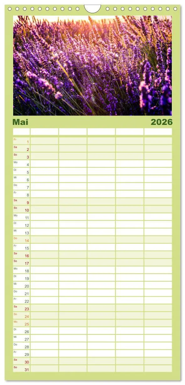 Bild: 9783516503333 | Familienplaner 2026 - Lavendel - Die violette Wunderblume mit 5...