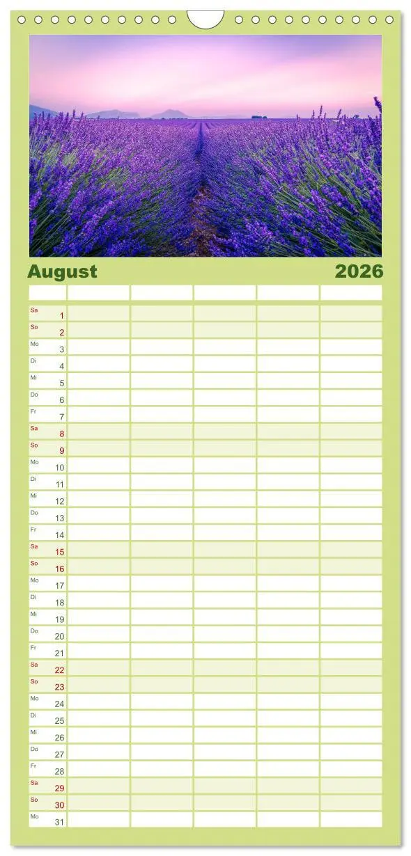 Bild: 9783516503333 | Familienplaner 2026 - Lavendel - Die violette Wunderblume mit 5...