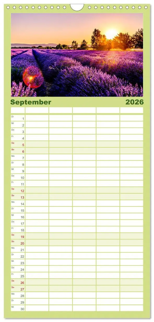 Bild: 9783516503333 | Familienplaner 2026 - Lavendel - Die violette Wunderblume mit 5...