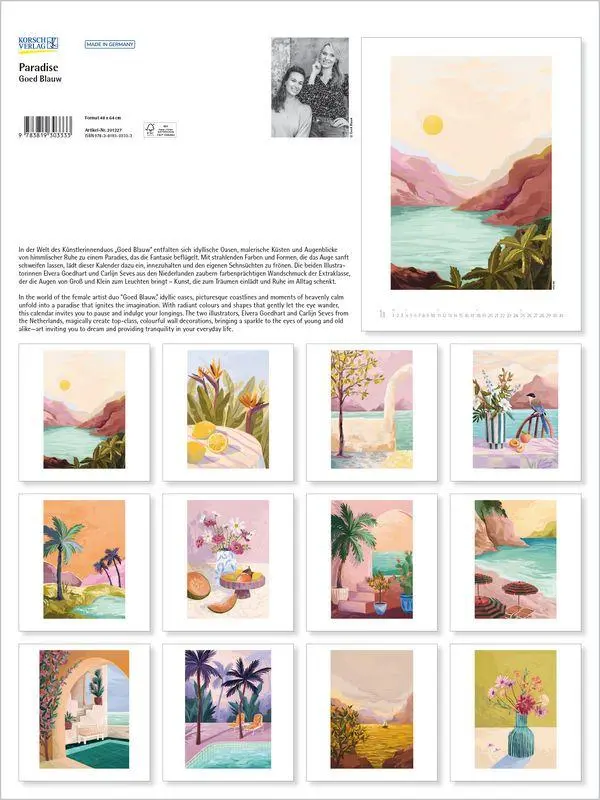 Bild: 9783819303333 | Paradise 2027 | Verlag Korsch | Kalender | 14 S. | Deutsch | 2027