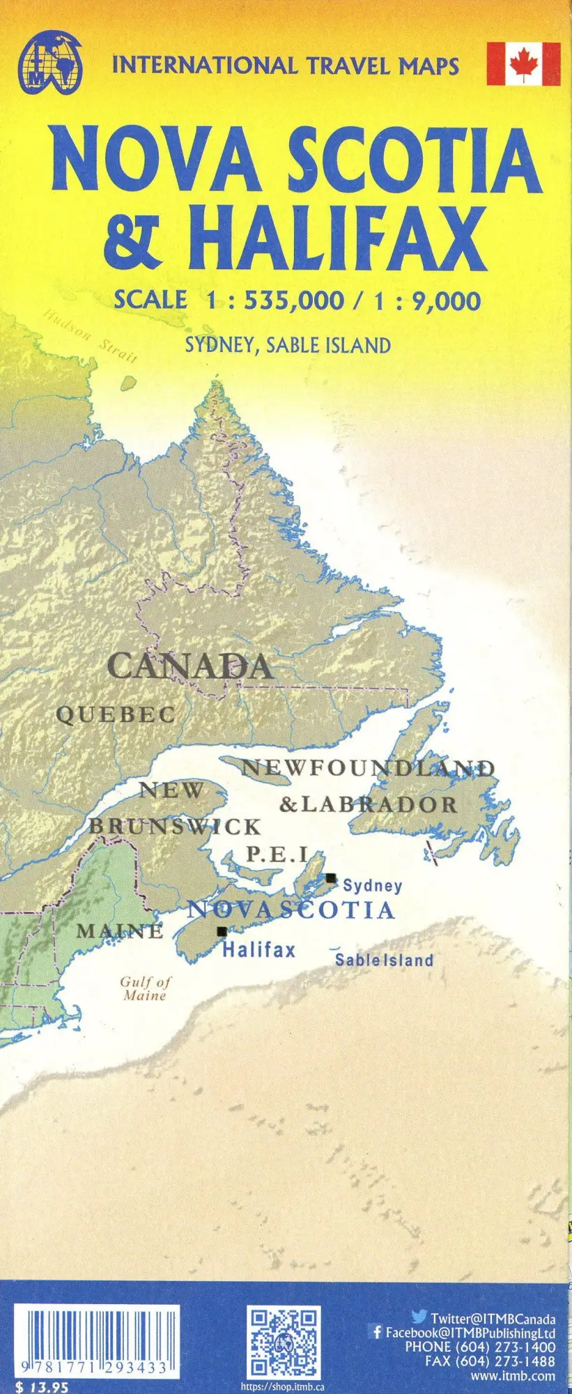 Bild: 9781771293433 | Halifax &amp; Nova Scotia 1:9000 | ITM Travel Reference Map 1:9000 | 2023