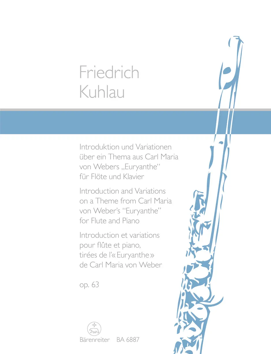 Cover: 9790006483433 | Introduktion und Variationen uber Thema Euryanthe | Friedrich Kuhlau