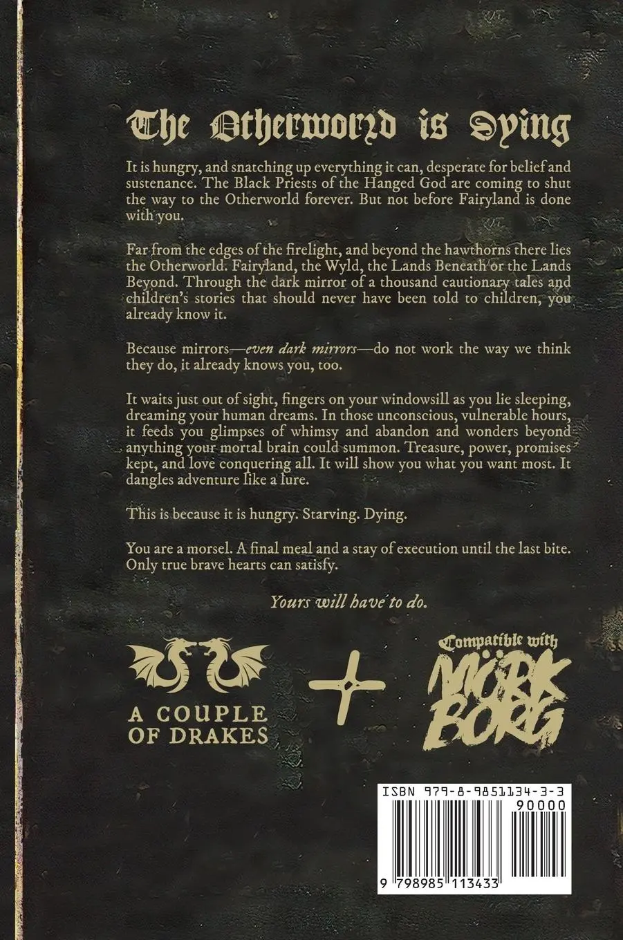Rückseite: 9798985113433 | Fe Borg | A Dark Fairytale Tabletop Roleplaying Game | Drake (u. a.)
