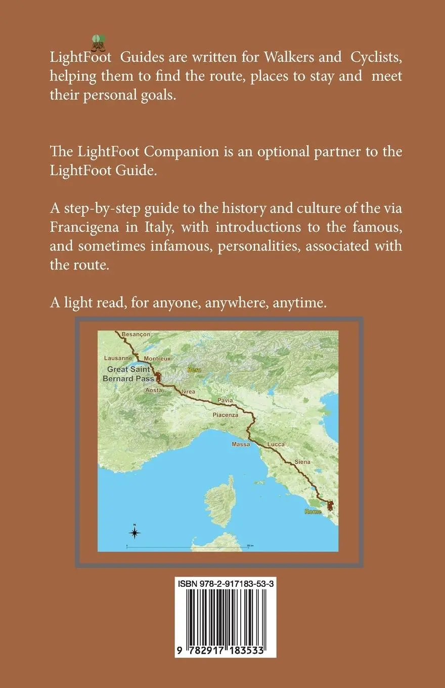 Rückseite: 9782917183533 | The LightFoot Companion to the via Francigena Great Saint Bernard...