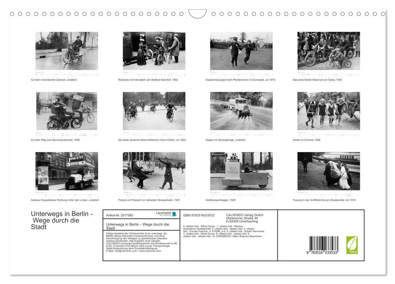 Bild: 9783516033533 | Unterwegs in Berlin - Wege durch die Stadt (Wandkalender 2026 DIN...