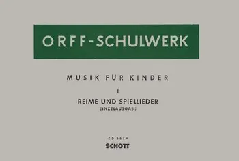 Cover: 9790001043533 | Reime und Spiellieder | Gunild Keetman_Carl Orff | Partitur | 1986