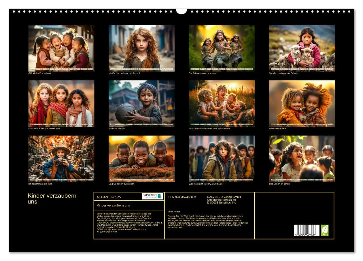 Bild: 9783457483633 | Kinder verzaubern uns (Wandkalender 2026 DIN A2 quer), CALVENDO...