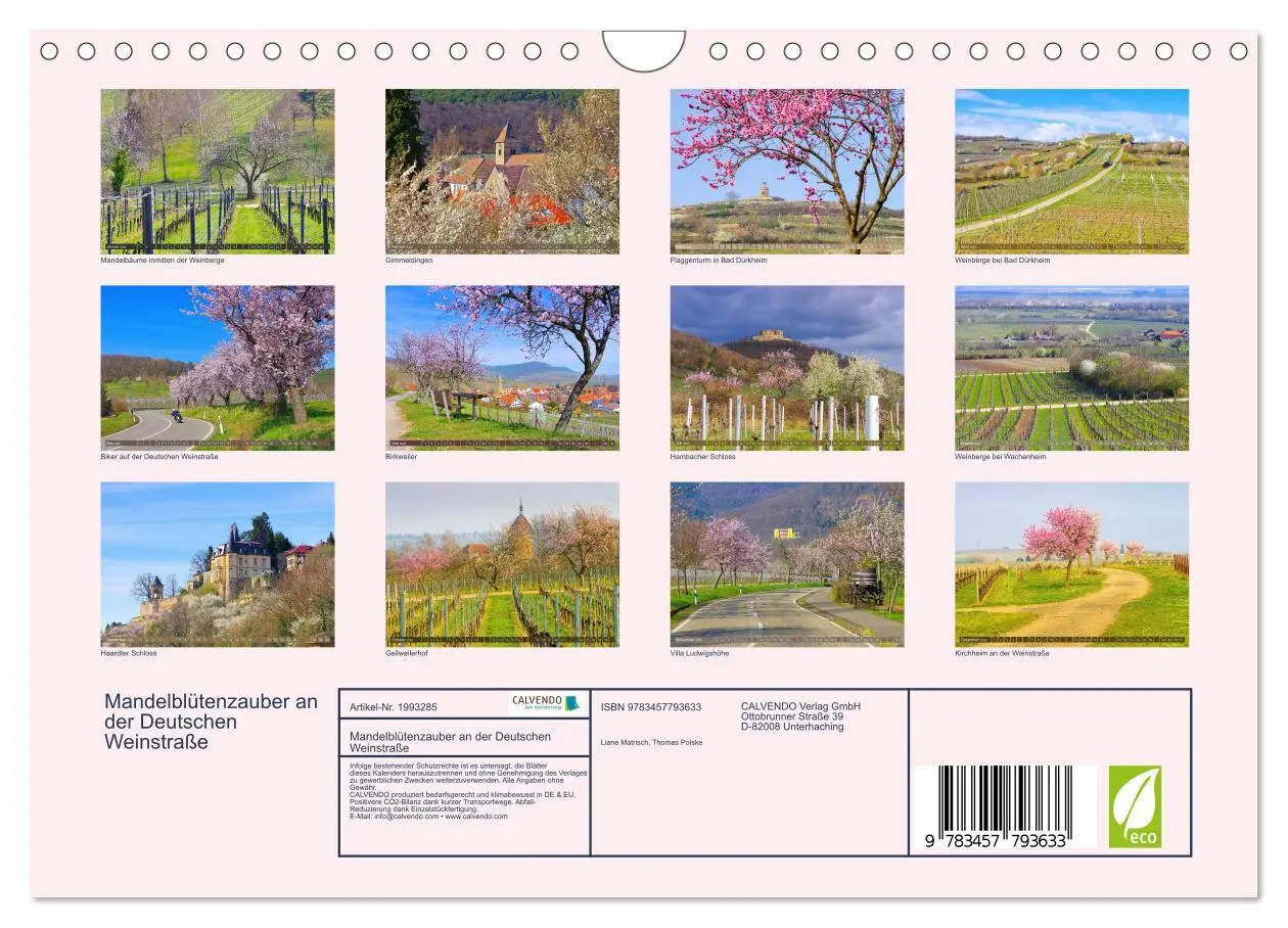 Bild: 9783457793633 | Mandelblütenzauber an der Deutschen Weinstraße (Wandkalender 2026...