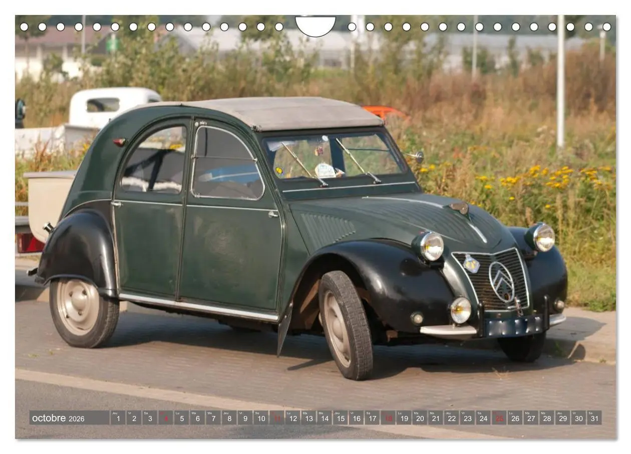 Bild: 9783516573633 | La deudeuche une voiture culte (Calendrier mural 2026 DIN A4...
