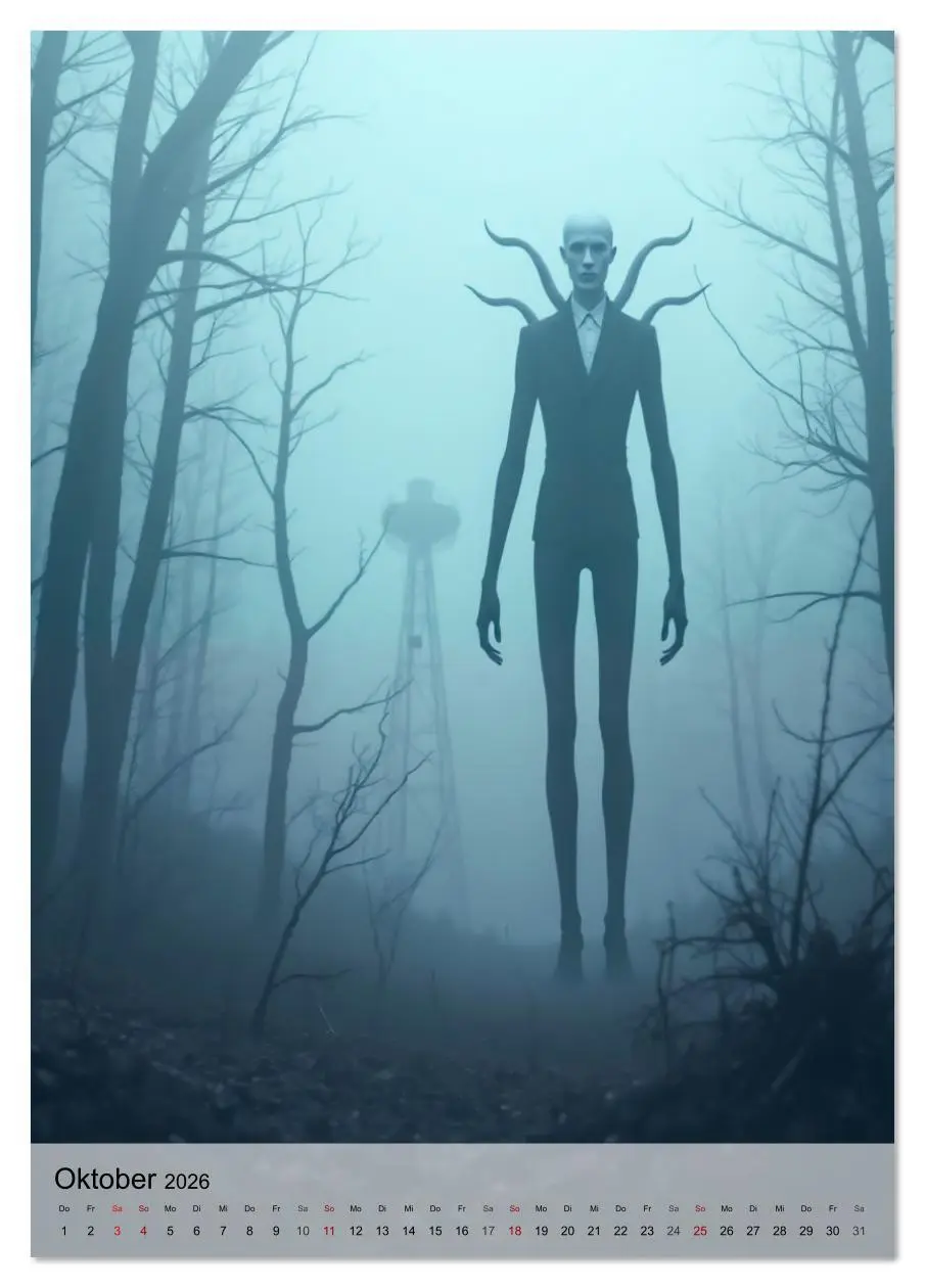 Bild: 9783516643633 | Kreaturen der Dunkelheit - Urbane Horror Mythen (Tischkalender 2026...