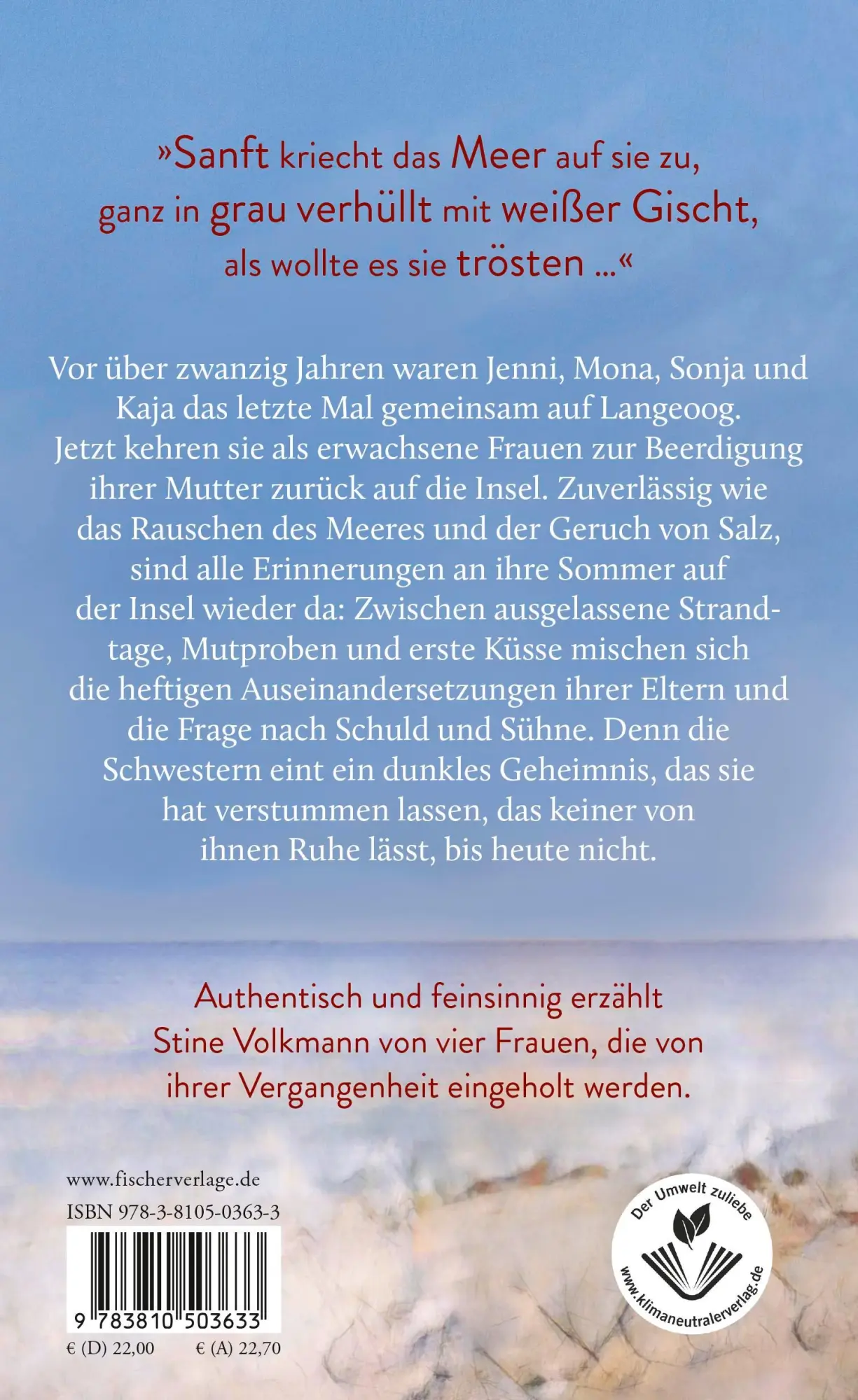 Rückseite: 9783810503633 | Das Schweigen meiner Schwestern | Stine Volkmann | Buch | 432 S.