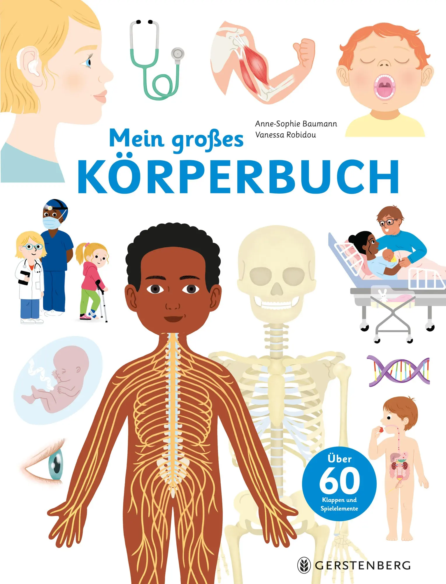 Cover: 9783836963633 | Mein großes Körperbuch | Über 60 Klappen und Spielelemente | Baumann