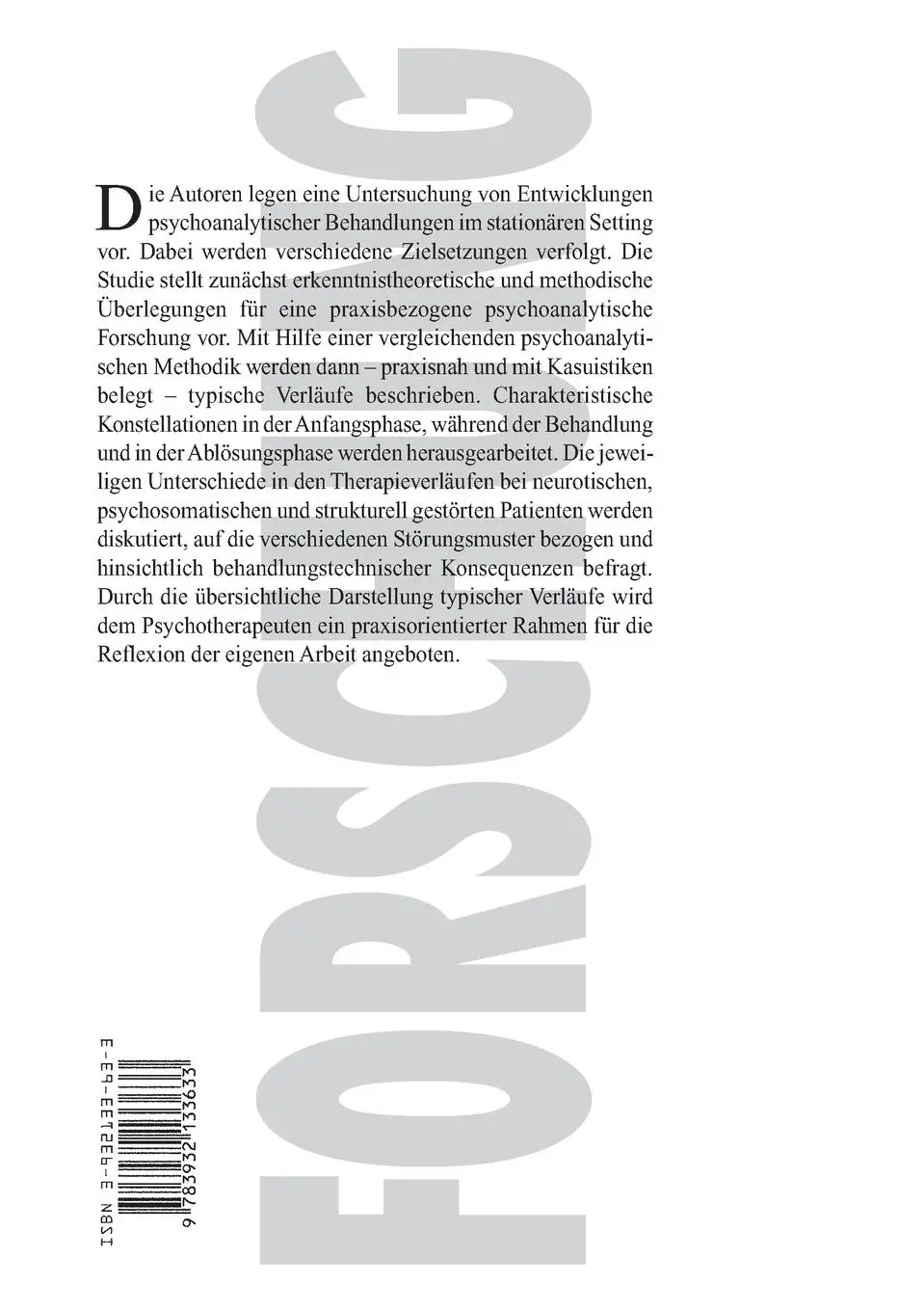 Rückseite: 9783932133633 | Therapieverläufe im stationären Setting | Wilfried Ruff (u. a.) | Buch