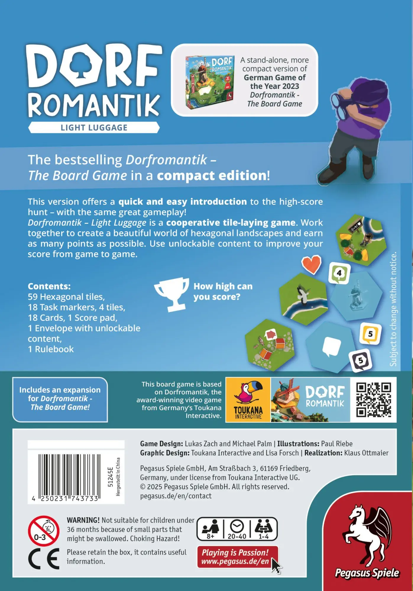Bild: 4250231743733 | Dorfromantik - Light Luggage | Spiel | 51245E | Englisch | 2025