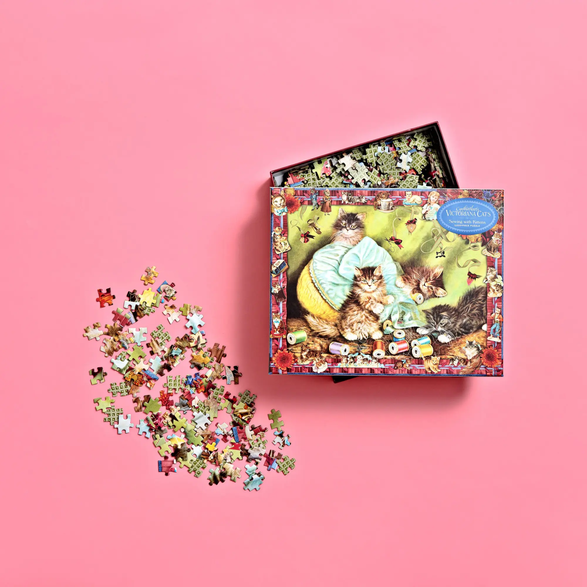 Bild: 9781523523733 | Cynthia Hart's Victoriana Cats: Sewing with Kittens 1,000-Piece Puzzle