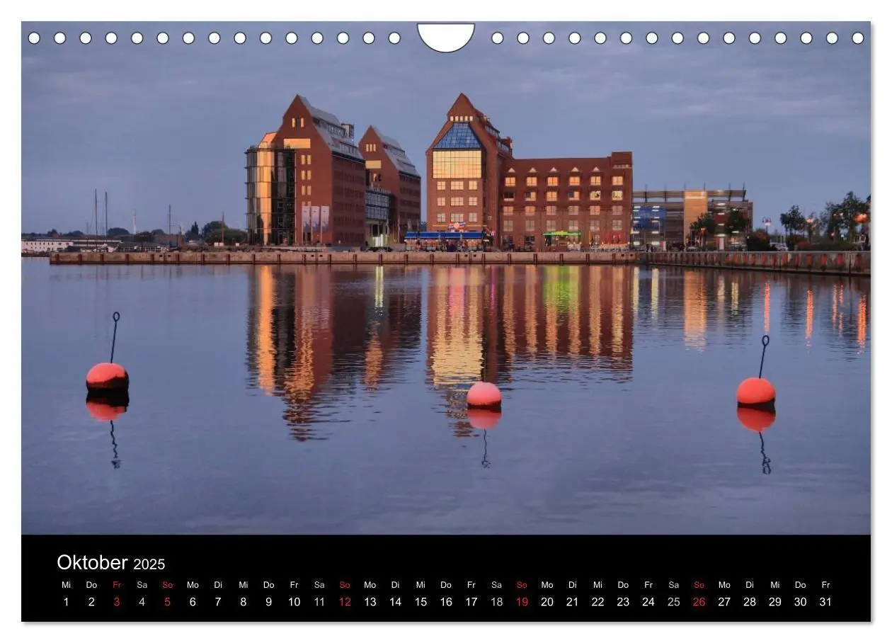 Bild: 9783435833733 | Rostock (Wandkalender 2025 DIN A4 quer), CALVENDO Monatskalender
