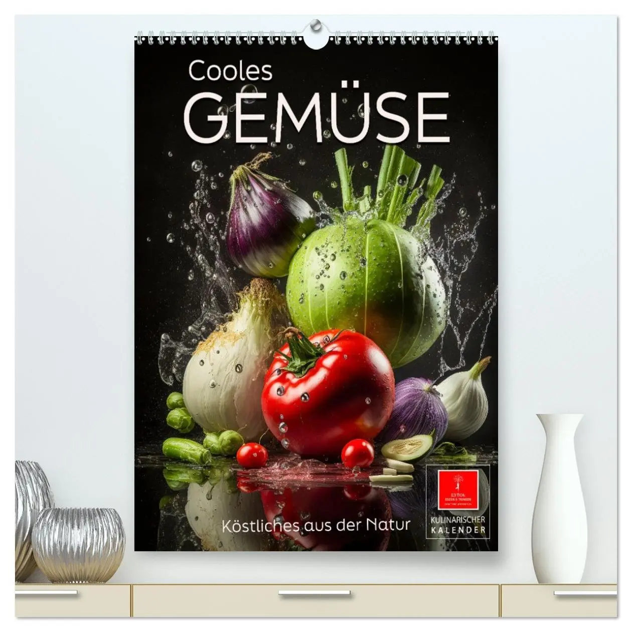 Cover: 9783516323733 | Cooles Gemüse (hochwertiger Premium Wandkalender 2026 DIN A2 hoch),...