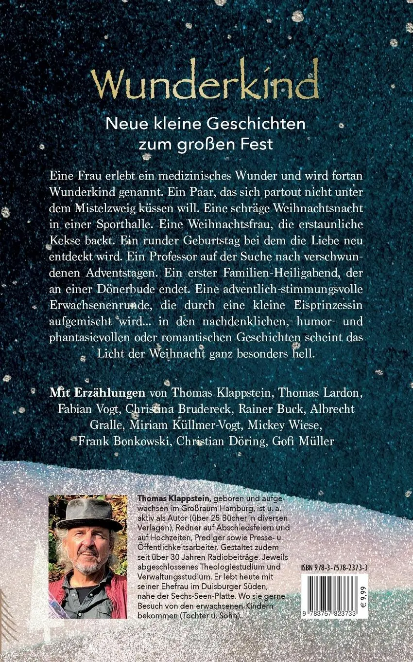 Rückseite: 9783757823733 | WUNDERKIND | neue kleine Geschichten zum großen Fest | Taschenbuch
