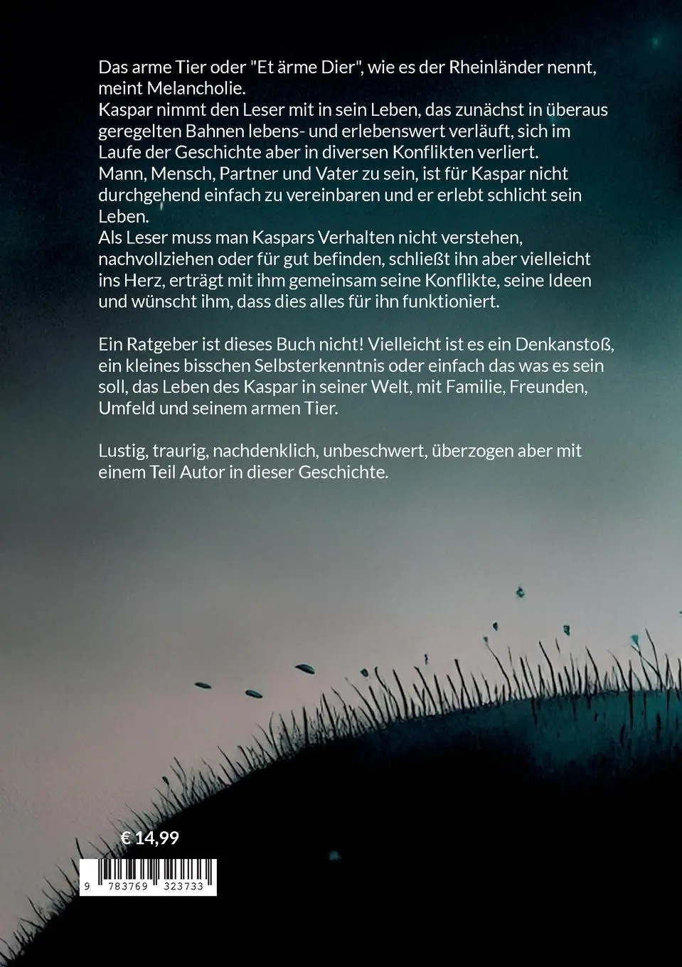 Rückseite: 9783769323733 | Kaspar und das arme Tier | Dominik Reinhard | Taschenbuch | 316 S.