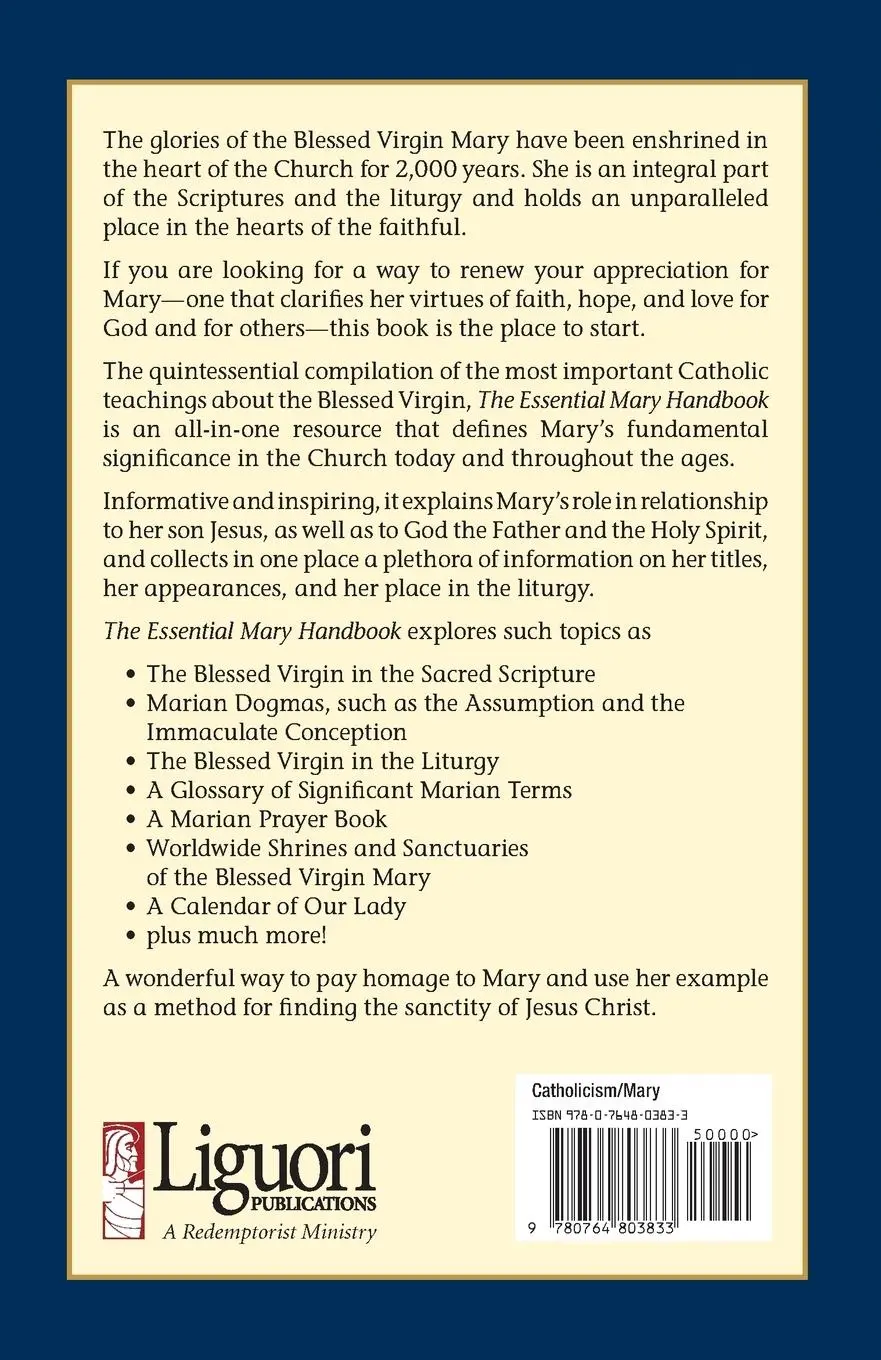 Rückseite: 9780764803833 | Essential Mary Handbook | A Summary of Beliefs, Devotions, and Prayers