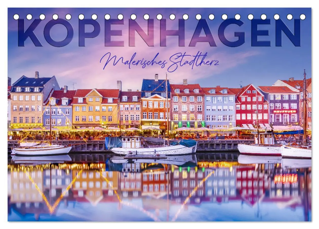 Cover: 9783457533833 | KOPENHAGEN Malerisches Stadtherz (Tischkalender 2026 DIN A5 quer),...