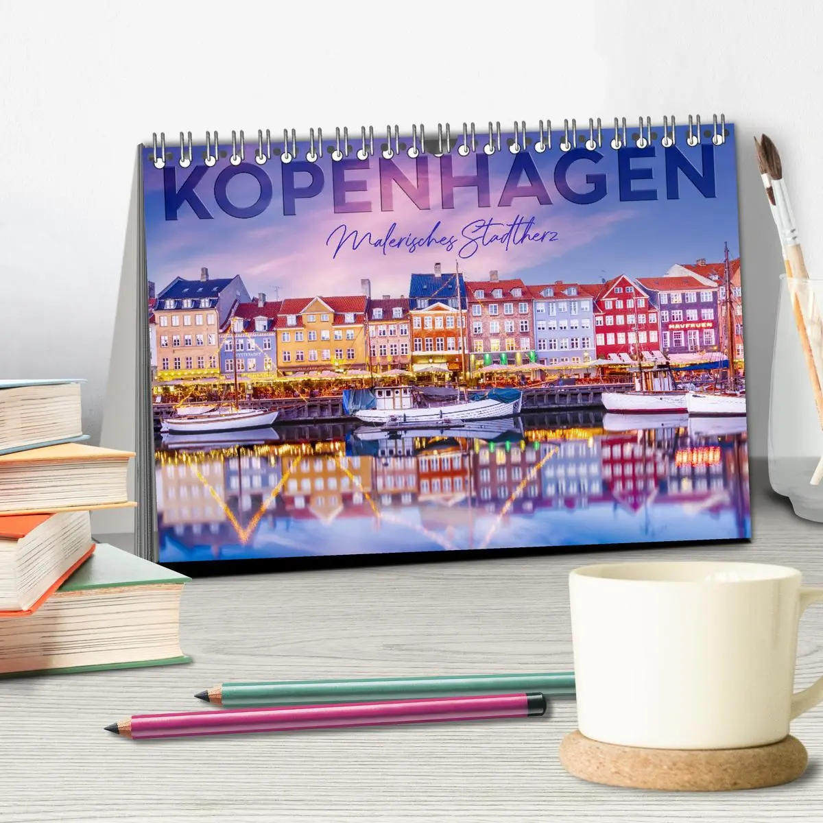 Bild: 9783457533833 | KOPENHAGEN Malerisches Stadtherz (Tischkalender 2026 DIN A5 quer),...