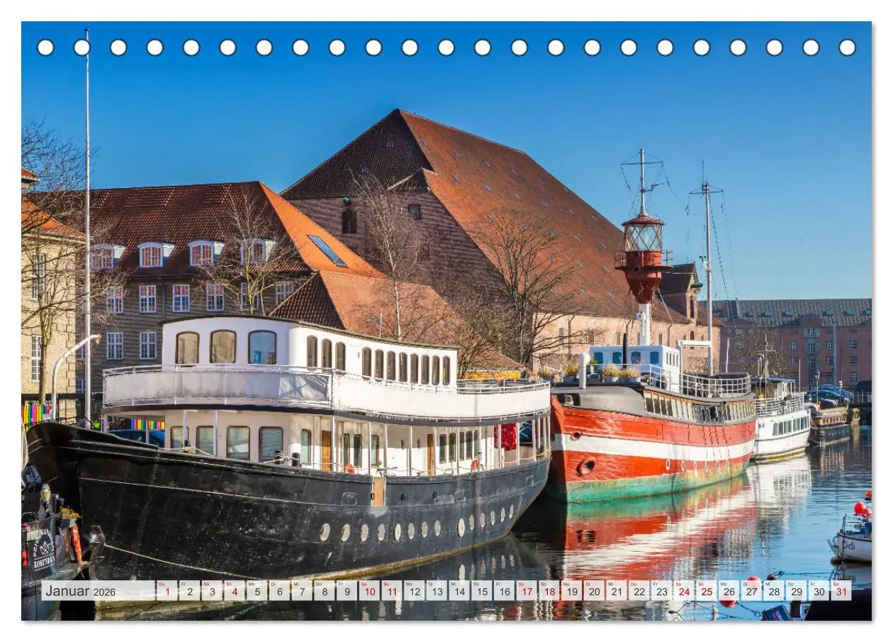 Bild: 9783457533833 | KOPENHAGEN Malerisches Stadtherz (Tischkalender 2026 DIN A5 quer),...