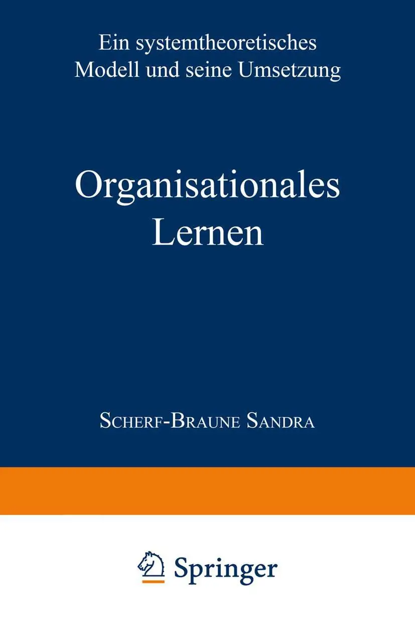 Cover: 9783824443833 | Organisationales Lernen | Sandra Scherf-Braune | Taschenbuch | xv