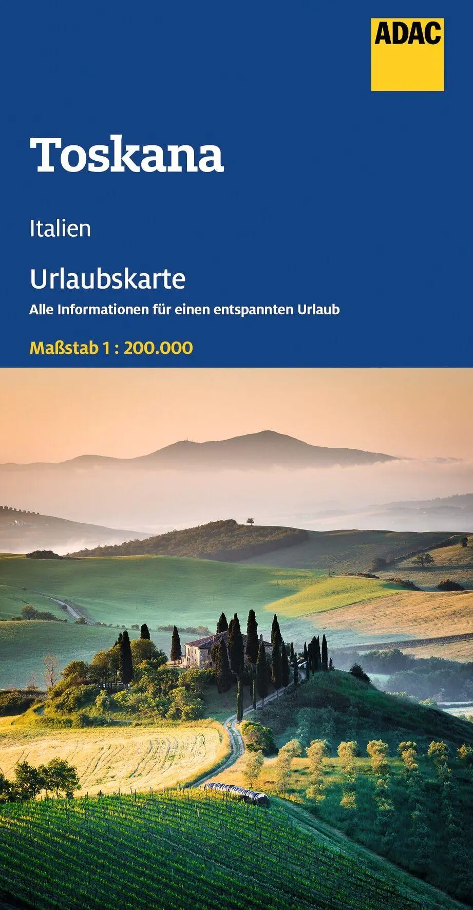 Cover: 9783826423833 | ADAC Urlaubskarte Toskana 1:200.000 | (Land-)Karte | Deutsch | 2026