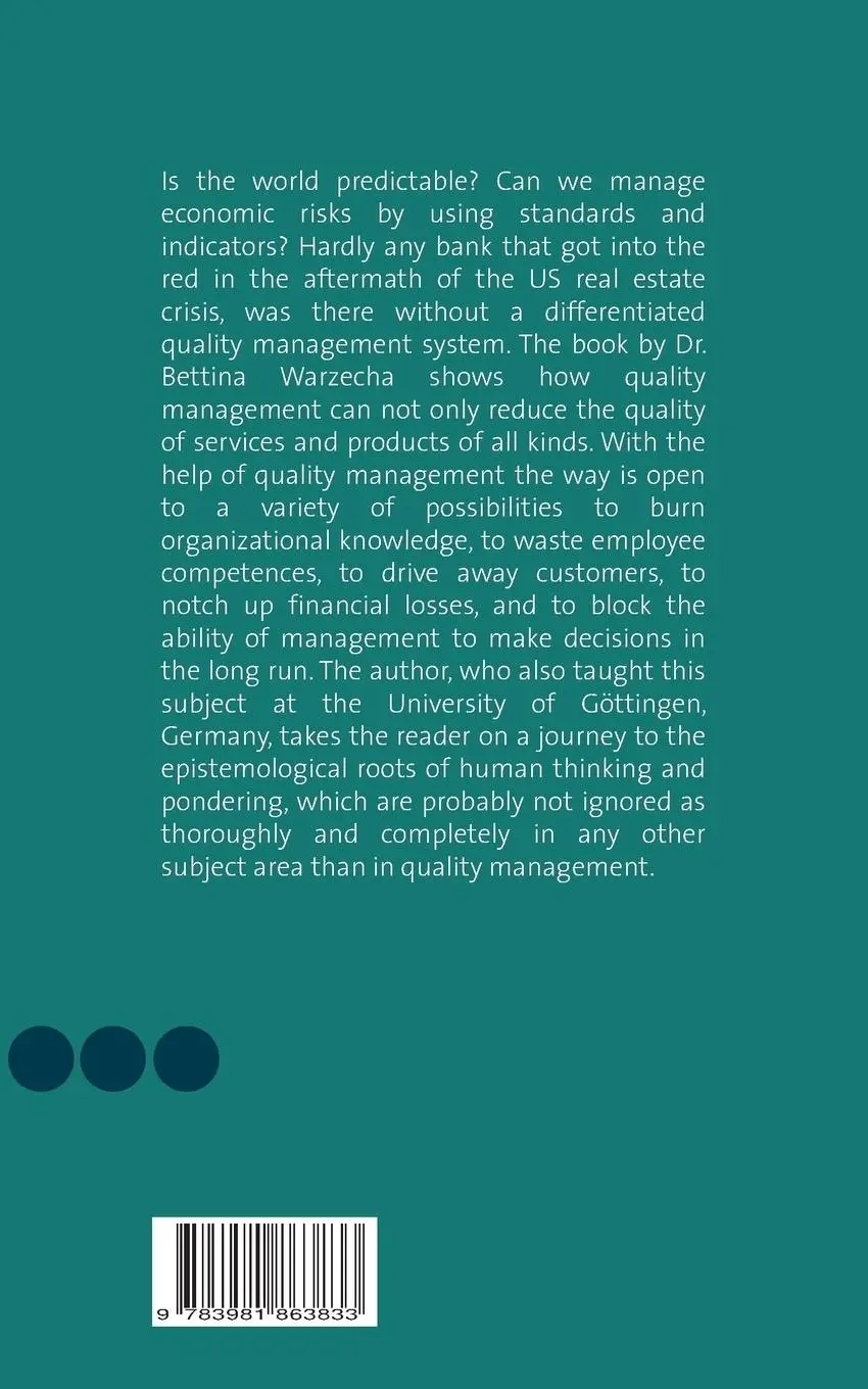 Rückseite: 9783981863833 | The Problem with Quality Management | Bettina Warzecha | Taschenbuch