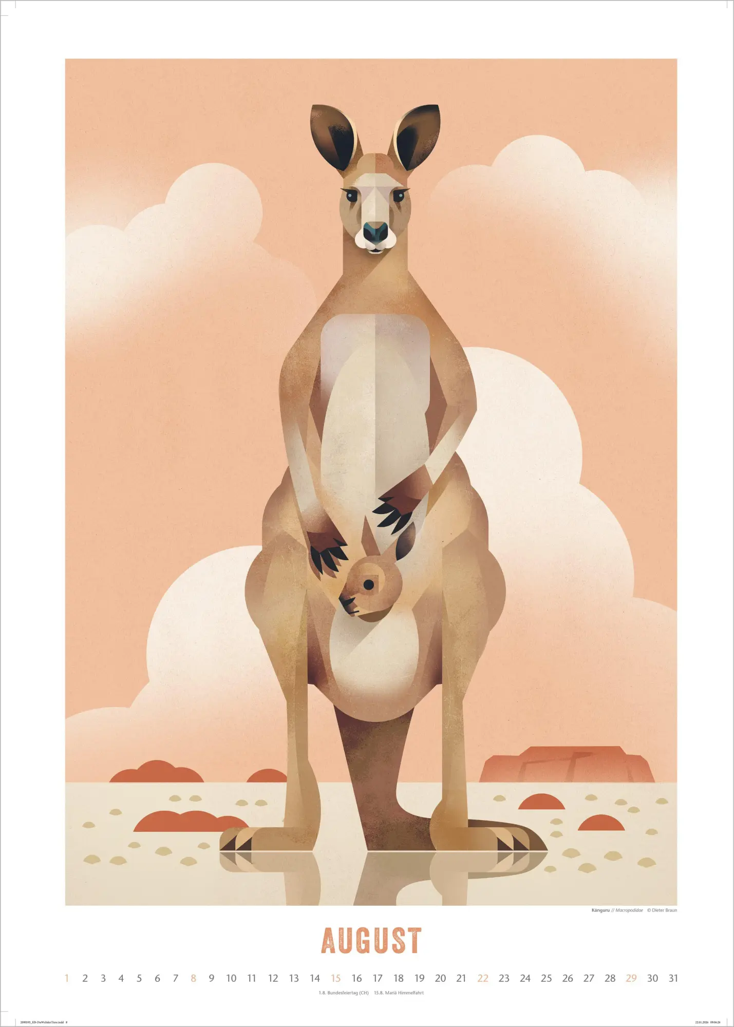 Bild: 4069095013933 | Die Welt der Tiere 2027 | Dieter Braun | Kalender | 14 S. | Deutsch