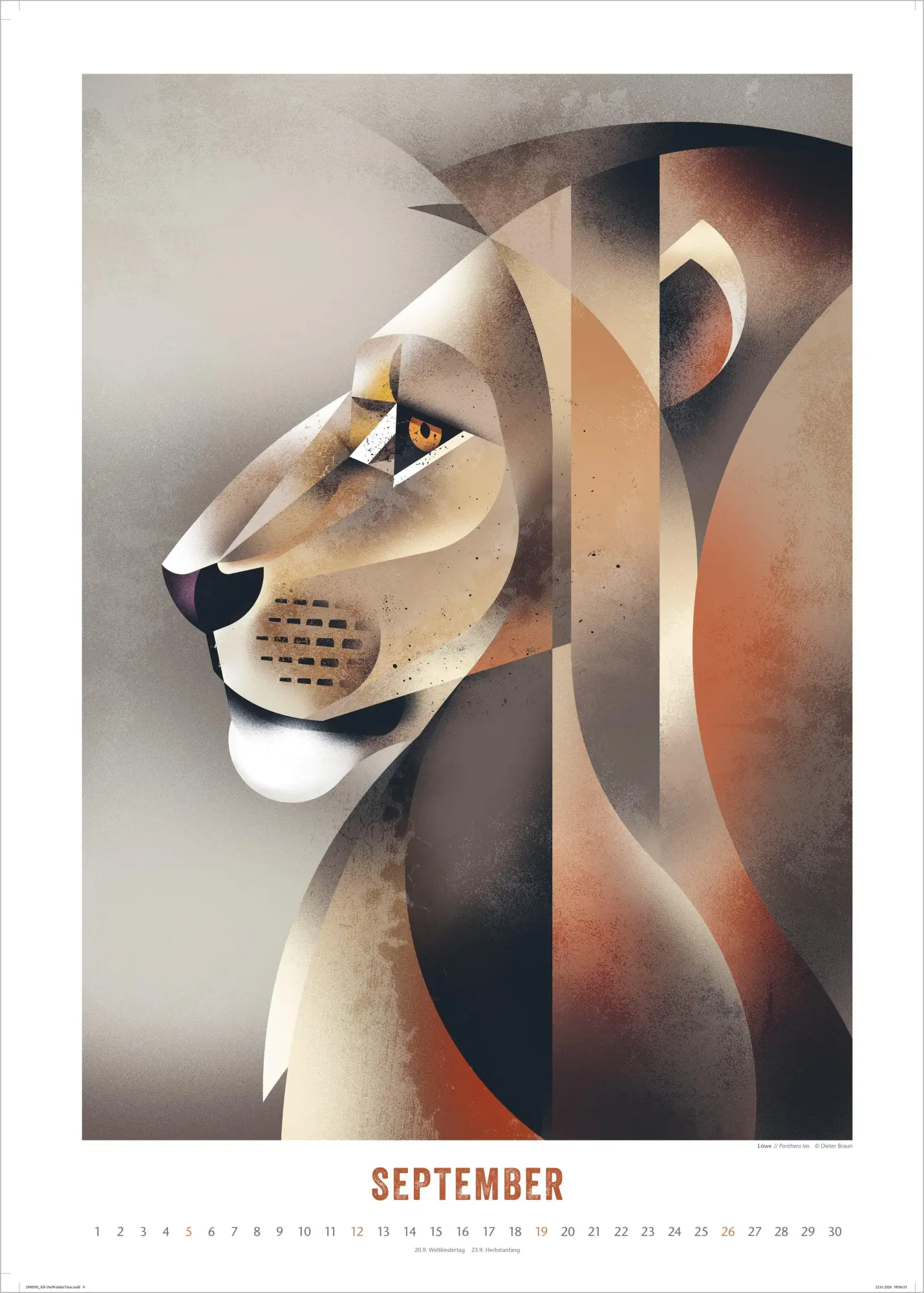 Bild: 4069095013933 | Die Welt der Tiere 2027 | Dieter Braun | Kalender | 14 S. | Deutsch