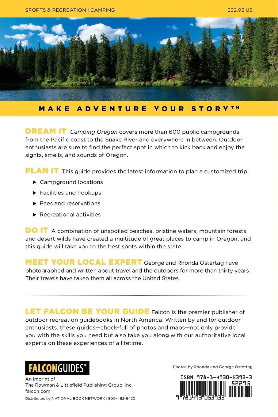 Rückseite: 9781493053933 | Camping Oregon | Rhonda And George Ostertag | Taschenbuch | Englisch