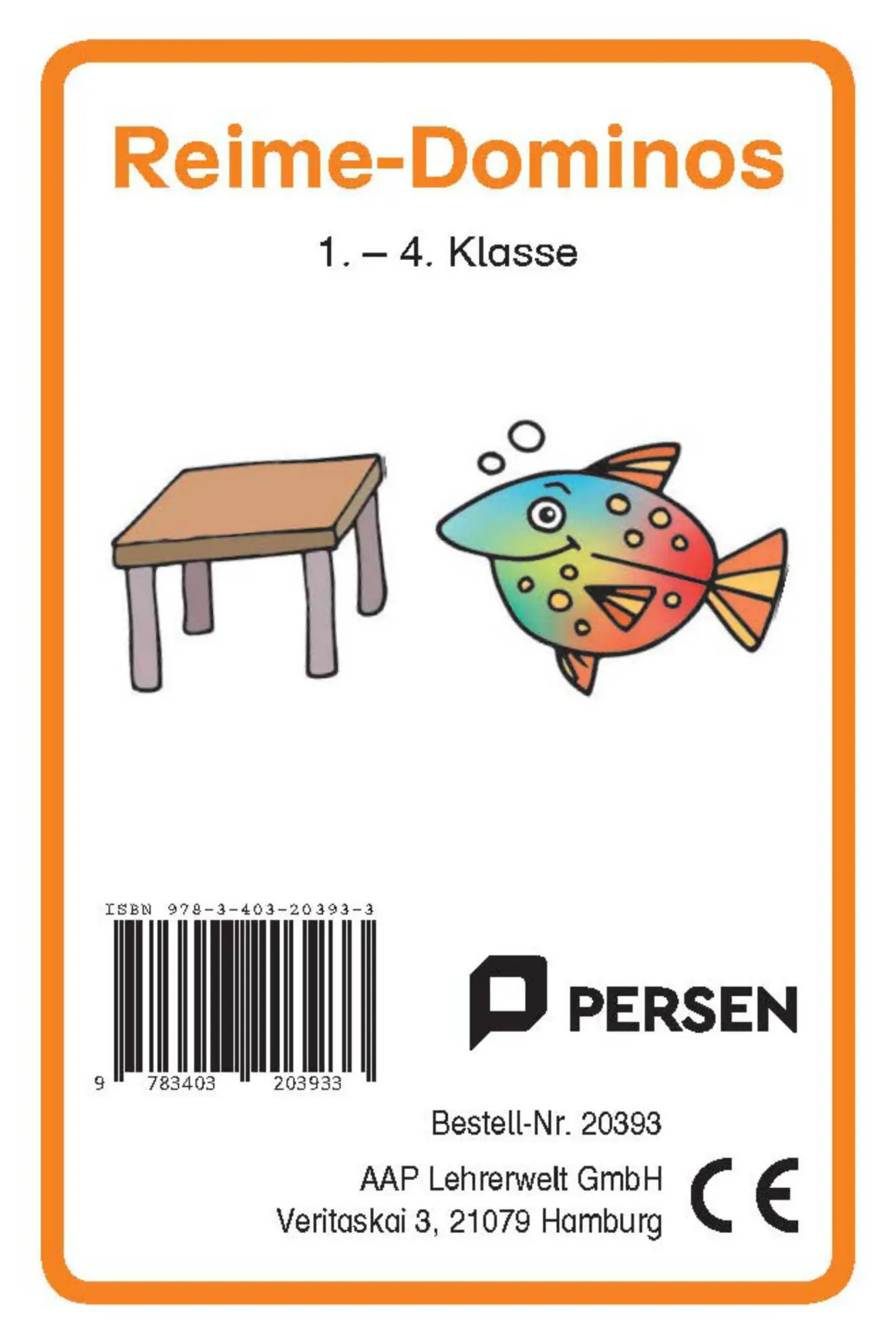 Cover: 9783403203933 | Reime-Domino | Bernd Wehren | Spiel | 33 S. | Deutsch | 2023