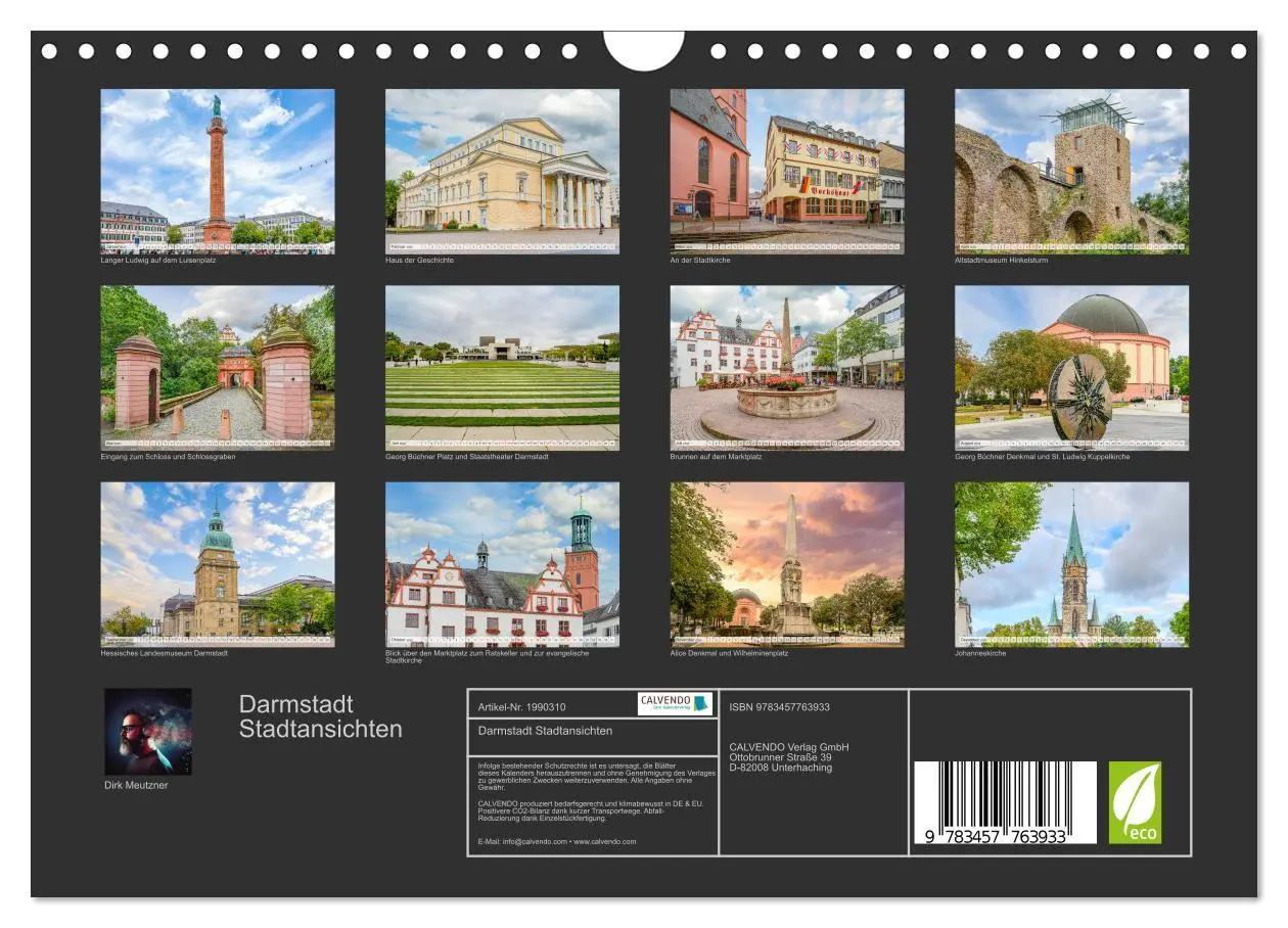 Bild: 9783457763933 | Darmstadt Stadtansichten (Wandkalender 2026 DIN A4 quer), CALVENDO...