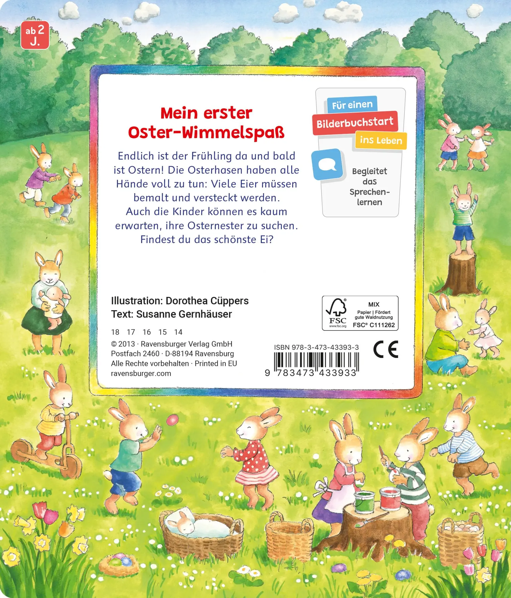 Rückseite: 9783473433933 | Sachen suchen: Frohe Ostern | Sabine Cuno | Buch | Sachen suchen