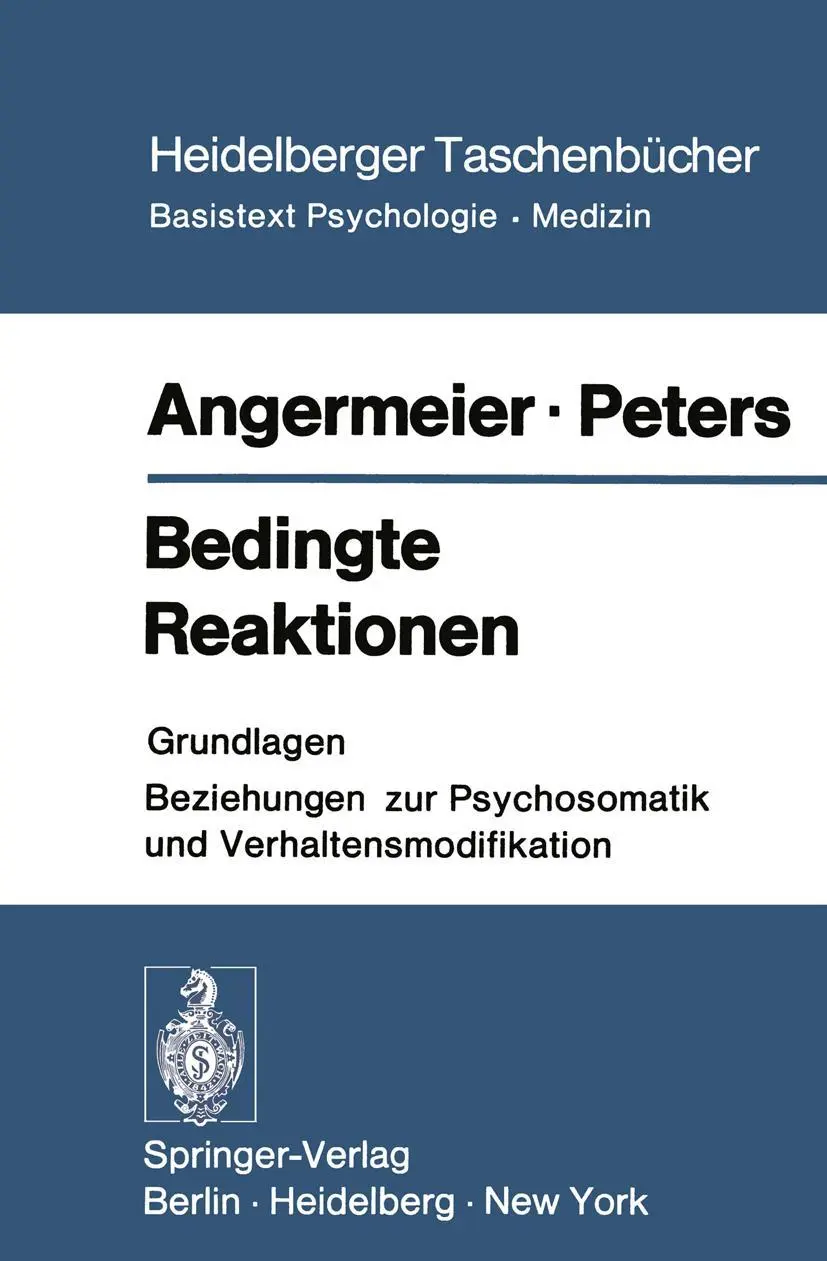 Cover: 9783540063933 | Bedingte Reaktionen | M. Peters (u. a.) | Taschenbuch | xii | Deutsch