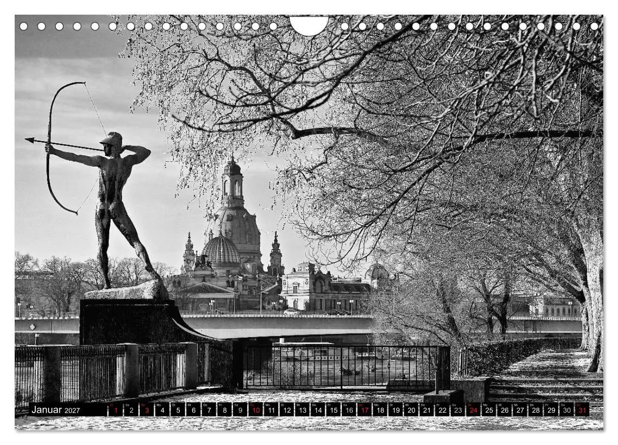 Bild: 9783594143933 | Dresden Faszination Schwarz Weiss (Wandkalender 2027 DIN A4 quer),...