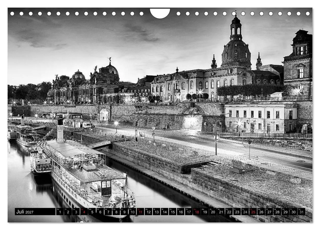 Bild: 9783594143933 | Dresden Faszination Schwarz Weiss (Wandkalender 2027 DIN A4 quer),...