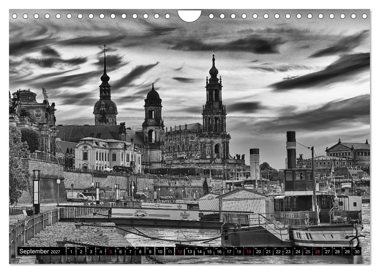 Bild: 9783594143933 | Dresden Faszination Schwarz Weiss (Wandkalender 2027 DIN A4 quer),...