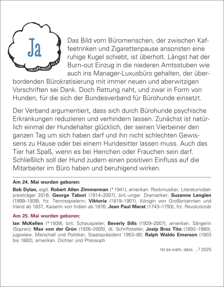 Bild: 9783840033933 | Ist es wahr, dass ...? Tagesabreißkalender 2025 - Alltagswissen auf...