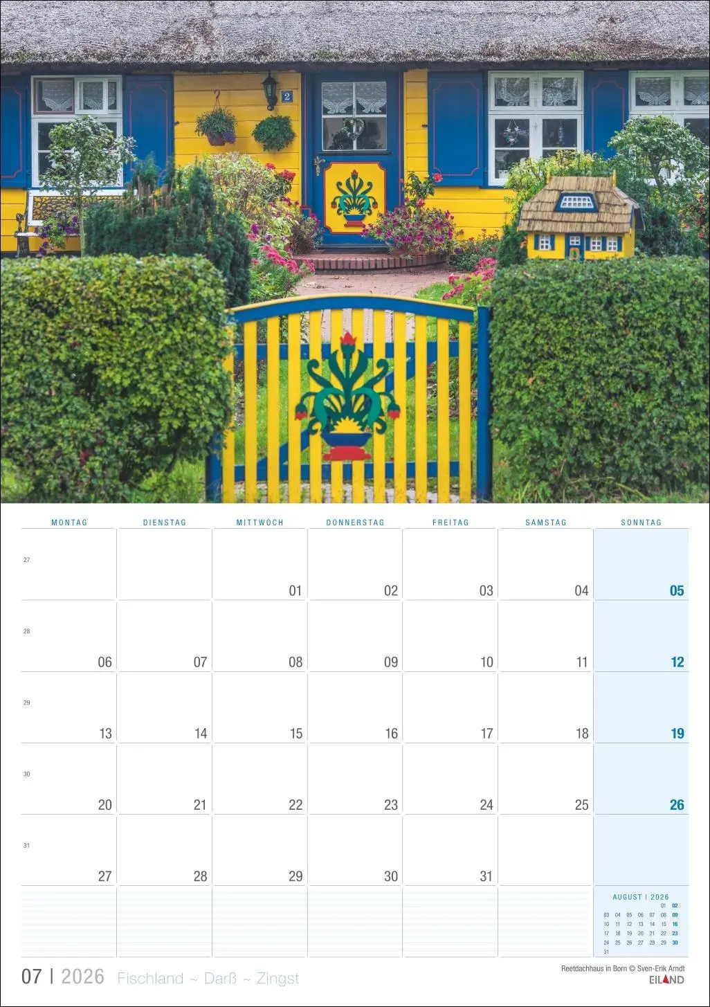 Bild: 9783964023933 | Fischland - Darß - Zingst Kalender 2026 | Eiland | Kalender | 13 S.