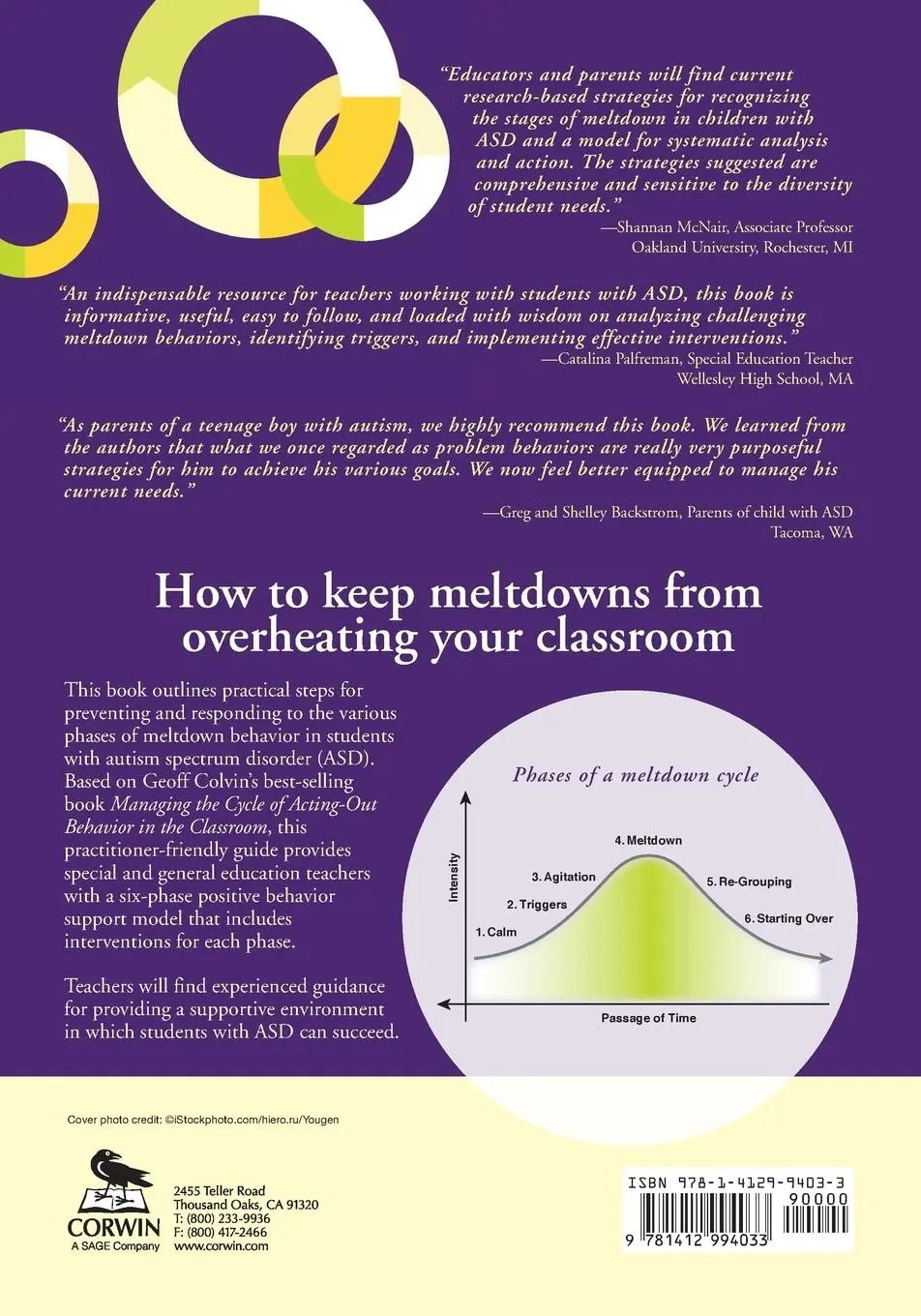 Rückseite: 9781412994033 | Managing the Cycle of Meltdowns for Students With Autism Spectrum...