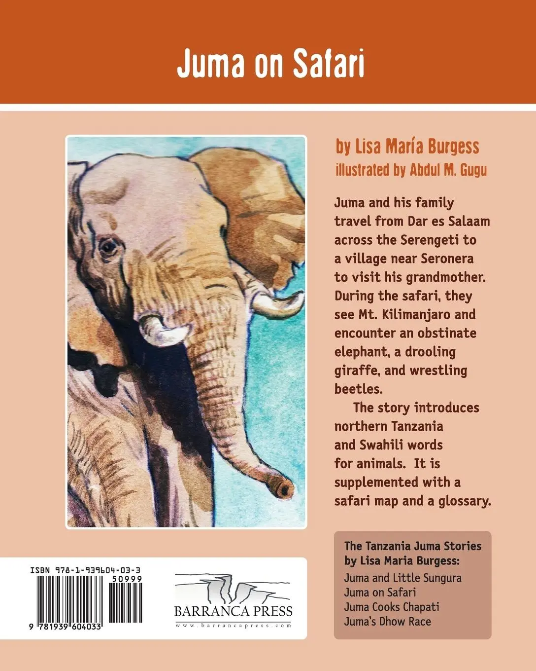 Rückseite: 9781939604033 | Juma on Safari | The Tanzania Juma Stories | Lisa Maria Burgess | Buch