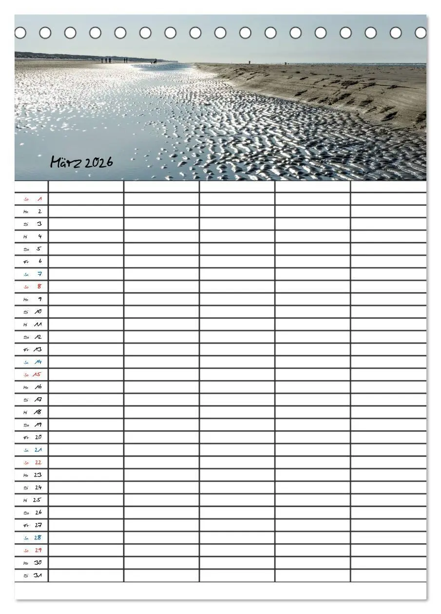Bild: 9783516434033 | JUIST - DIE NORDSEEINSEL (Tischkalender 2026 DIN A5 hoch), CALVENDO...