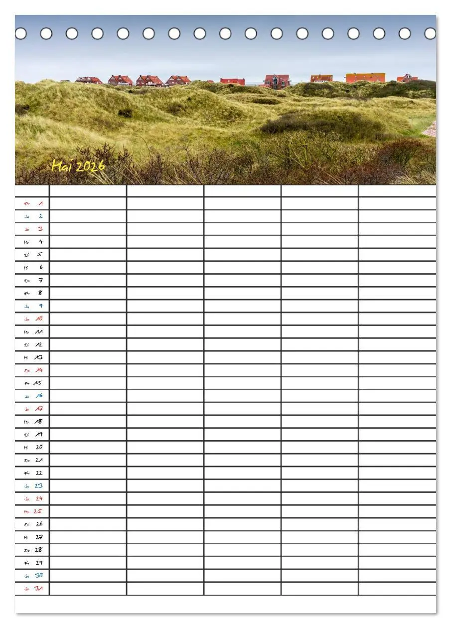Bild: 9783516434033 | JUIST - DIE NORDSEEINSEL (Tischkalender 2026 DIN A5 hoch), CALVENDO...